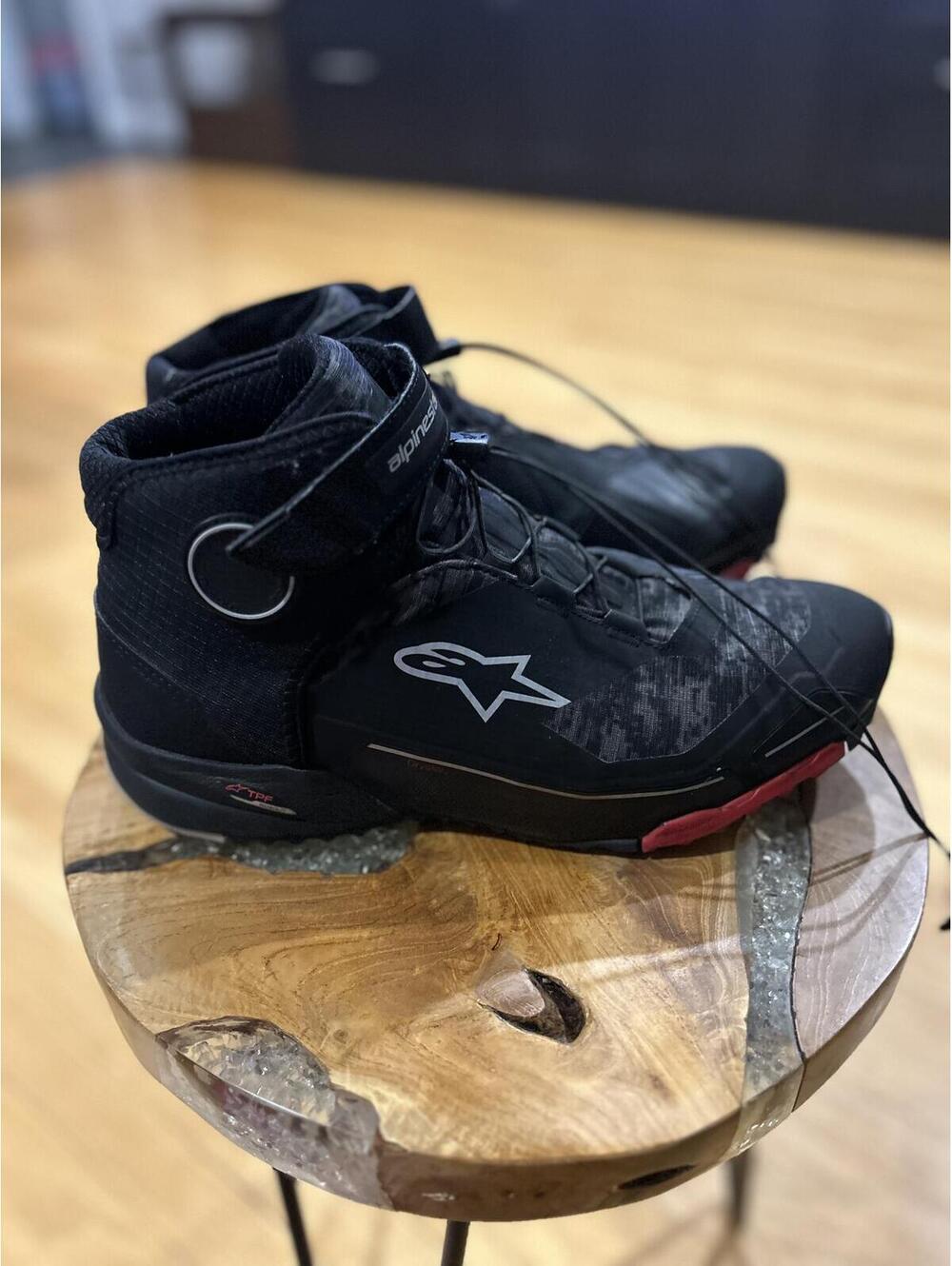 Alpinestars Black Motorcycle Riding Boots Size 11US